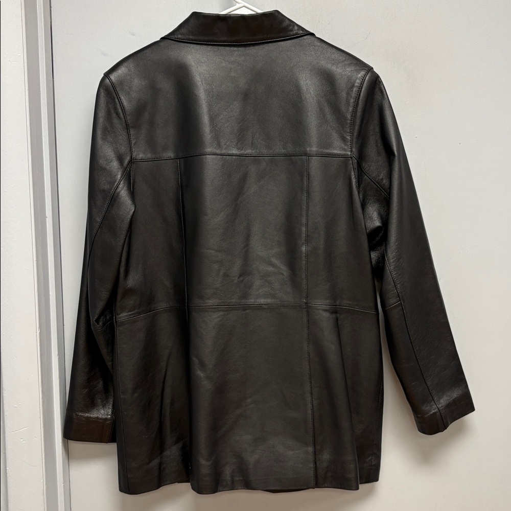 Franklin Allen Women’s Black Genuine Leather Jacket / Blazer – Size L - Picture 2 of 9